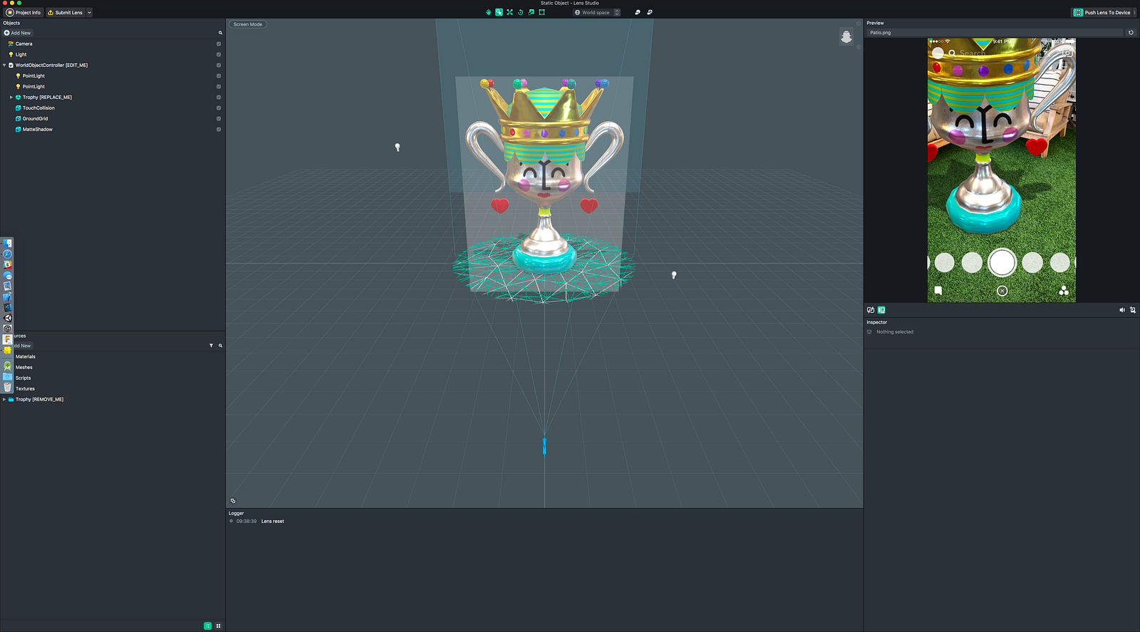 Static Object Template